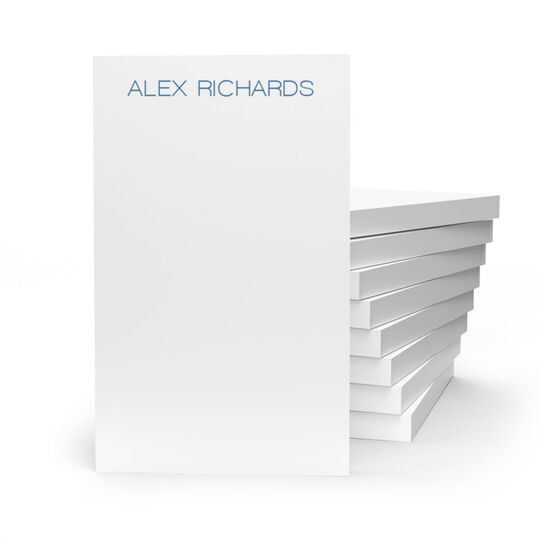 Modern Large Name Stack of Small Notepads